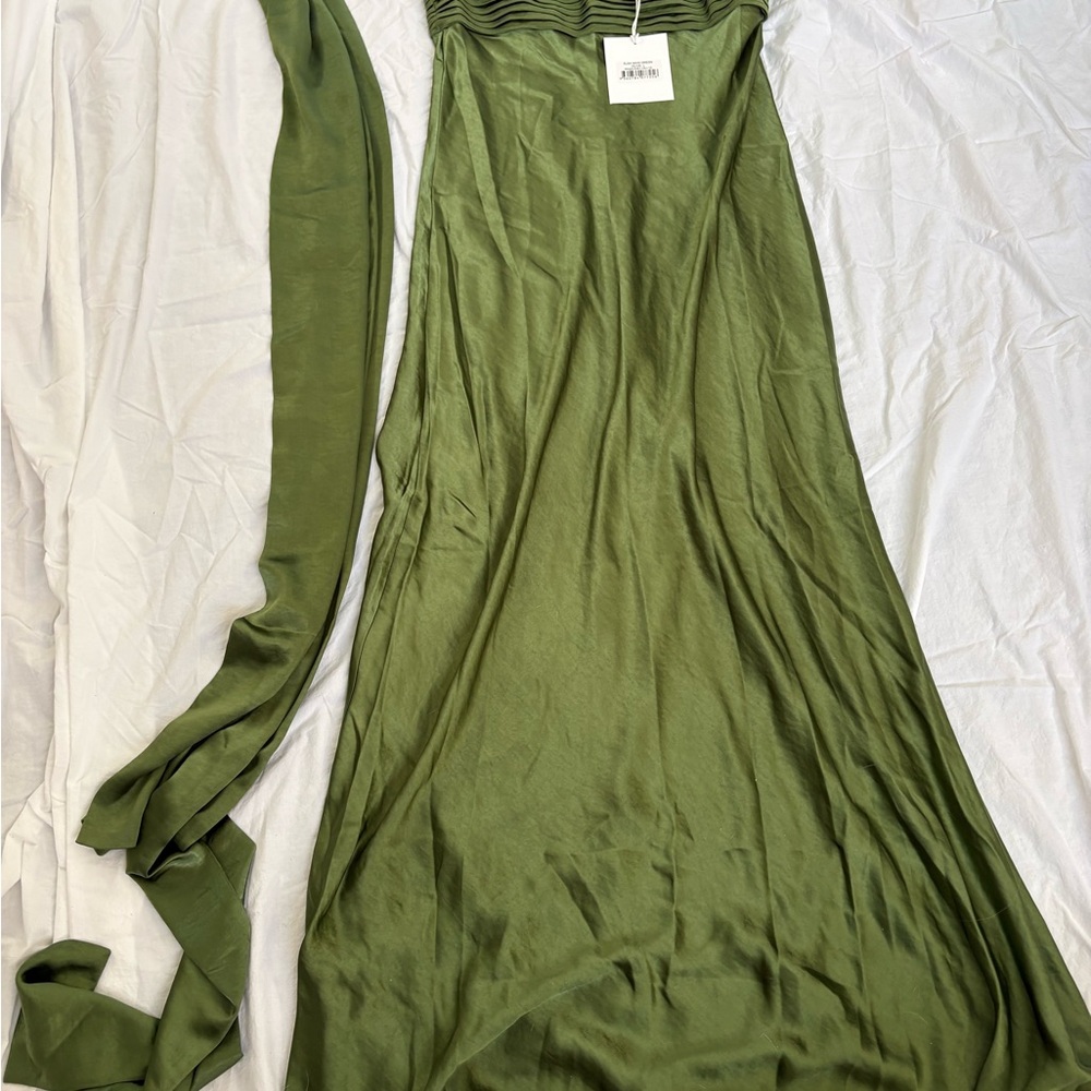 Runaway The Label Elegant maxi  Green Strapless Dress